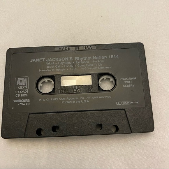Janet Jackson - Rhythm Nation - 1989 Cassette /R&B Soul Vocal Pop - Picture 6 of 16